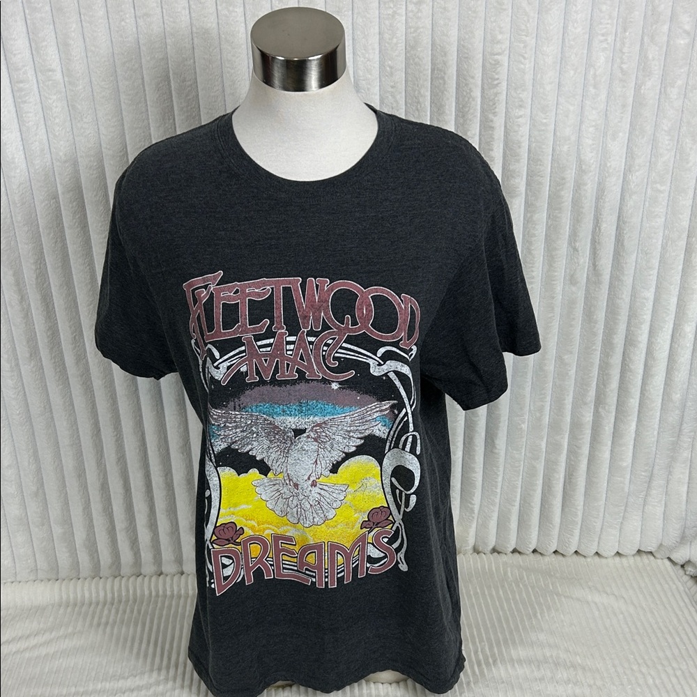 Fleetwood Mac Dreams graphic dk Grey band Tshirt XL